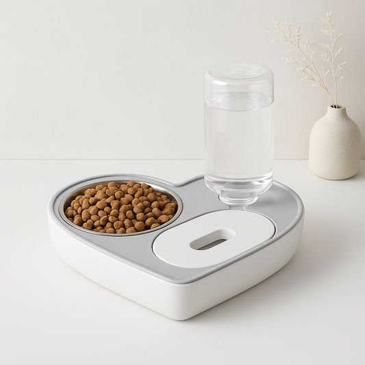 2-in-1 Dog & Cat Feeder Station