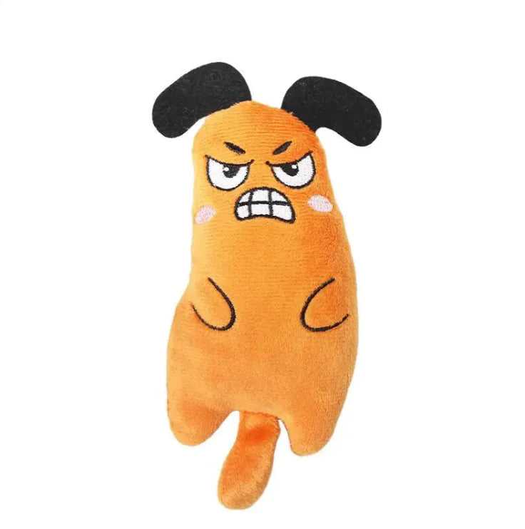 Broderade mintfärgade plyschleksaker för katt och husdjur