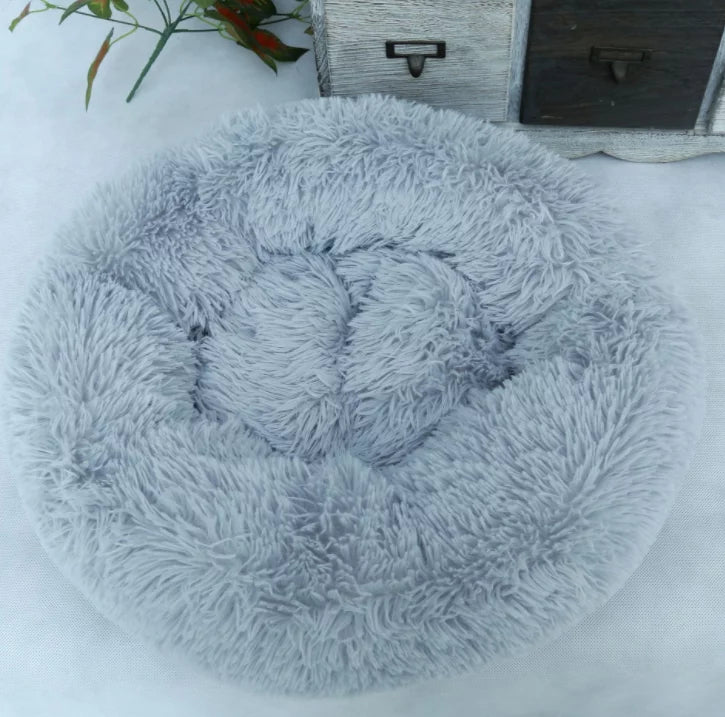 Calming Donut Bed for Dogs & Cats