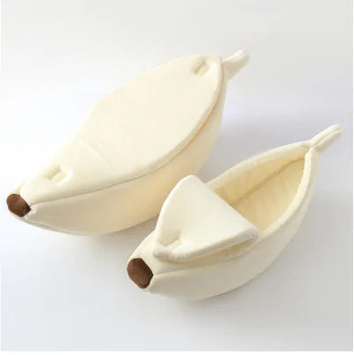 Cama para mascotas en forma de plátano – Divertida casa para perros y gatos